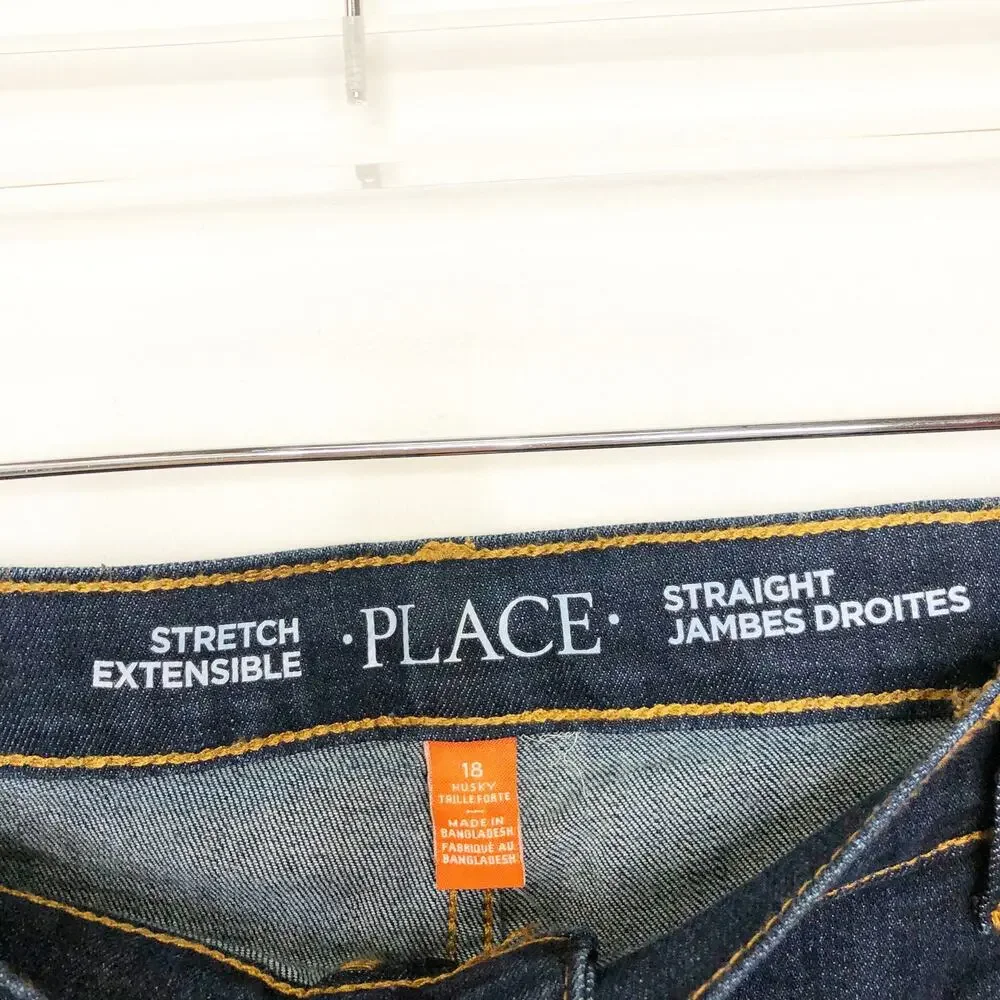 NWT The Children's Place Straight Jeans 18 Husky